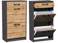 Komoda Julia 2K1S K034 92x50x28 cm Grafit-Wotan 92x50x28 cm