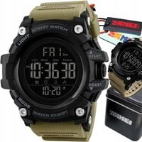 WOJSKOWY ZEGAREK MĘSKI SKMEI S-SHOCK WODOODPORNY NOWY MODEL DUŻY EKRAN