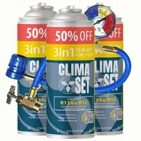 Zestaw do nabijania klimatyzacji 3w1 R134a x3 626g, gaz, olej uszczelniacz