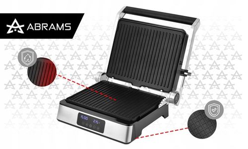 GRILL GOFROWNICA OPIEKACZ ELEKTRYCZNY 2200W REGULACJA CZASU I TEMP na Arena.pl