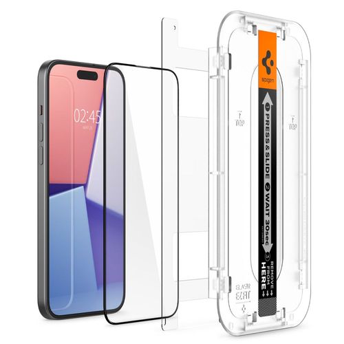 Szkło hartowane ochronne na iPhone 15 Glas.tR EZ Fit FC - czarne na Arena.pl