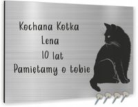 TABLICZKA NAGROBNA pamiątkowa dla psa kota NAGROBKOWA ALUMINIOWA 20x15