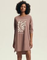 Koszulka Nocna Na Prezent Bawełna L BRUDNY RÓŻ