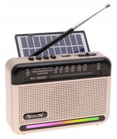 Radio PRZENOŚNE SOLARNE Głośnik Bluetooth RGB USB MP3 SOLAR TF 4407