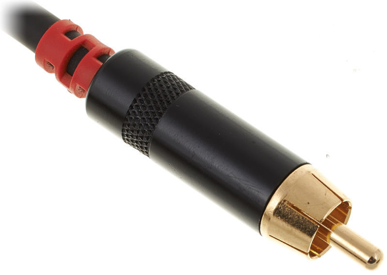 Kabel audio 2x RCA Cinch mini Jack 3,5 mm stereo 3 m pozłacany pro snake zdjęcie 3