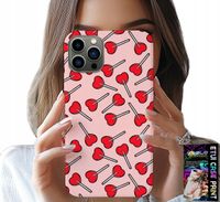 ETUI DO IPHONE 12 PRO - KOBIECE, MODNE WZORY LIZAKI W SERCA CASE