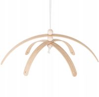 Karuzela zawieszka do łóżeczka dziecięcego drewniana naturalna