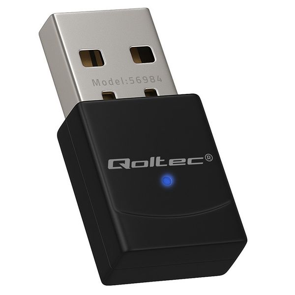 Qoltec Mini Adapter WiFi 6 AX 900Mbps USB Bluetooth 5.4 zdjęcie 4