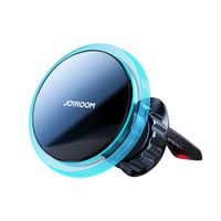 Uchwyt samochodowy do telefonu z ładowarką indukcyjną Qi 15W  MagSafe na kratkę srebrny