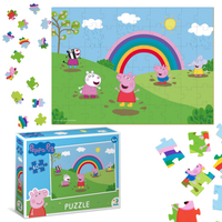 puzzle edukacyjne świnka peppa p 60 el. układanka dla dzieci 200330