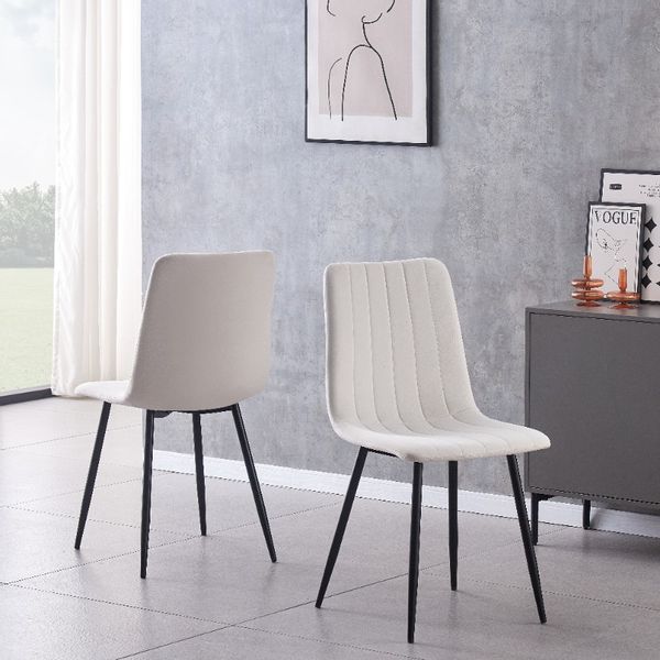 IRIS KRZESŁO TAPICEROWANE ECRU WELUR zdjęcie 10