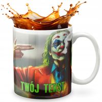 KUBEK 330ml GRAFIKA PREZENT ŚWIĘTA WZÓR - FILM BAT MAN JOKER + IMIĘ