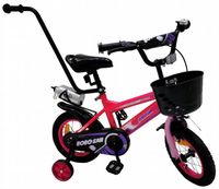 ROWEREK BMX DZIECIĘCY 12 CALI PROWADNIK ŚWIECĄCE BOCZNE KOŁA ROWER DZIECI