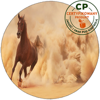 Opłatek na tort Konie