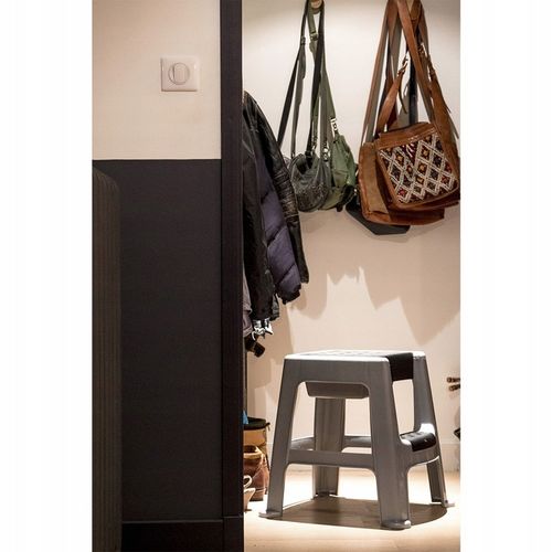 TABORET, STOŁEK, DRABINKA ZE SCHOWKIEM, LEKKI DO ŁEZIENKI, DO KUCHNI, 48CM na Arena.pl