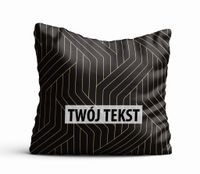 Poduszka Dekoracyjna GEOMETRYCZNA  z Twoim napisem G37
