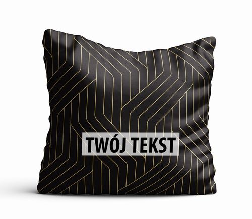 Poduszka Dekoracyjna GEOMETRYCZNA  z Twoim napisem G37 na Arena.pl