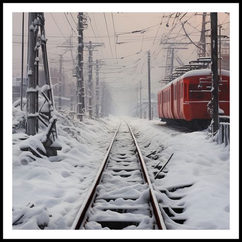 Plakat 70x70cm Podróż po Torach na Arena.pl