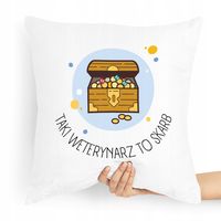 Poduszka Prezent Dla Weterynarza To Skarb Z Nadrukiem Ze Zdjęciem
