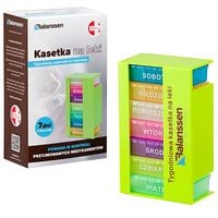Kasetka tygodniowa pudełko organizerna leki tabletki 7x3 pory dnia
