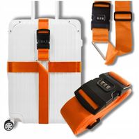 PAS DO WALIZKI ZABEZPIECZAJĄCY PODWÓJNY SPINAJĄCY BAGAŻ SZYFR