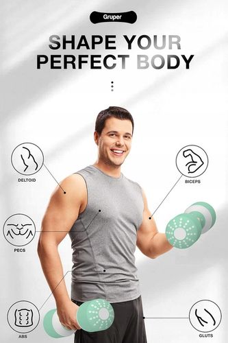 HANTLE REGULOWANE 2 X 5 KG GRUPER ZESTAW STAL ANTYPOŚLIZGOWE SOLIDNE 10 KG na Arena.pl