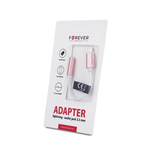 Adapter do iPhone 8-PIN-audio jack 3,5 mm różowy na Arena.pl