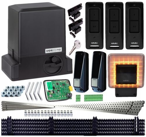 Zestaw napęd siłownik do bramy przesuwnej NAJNOWSZY FAAC 740 na Arena.pl