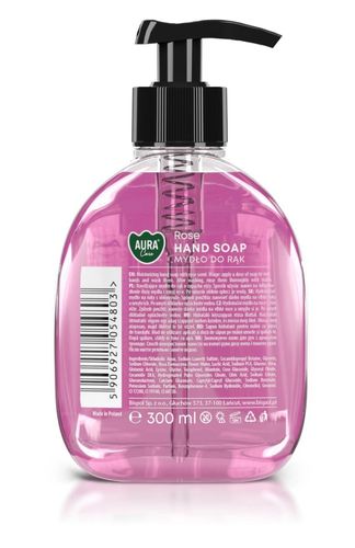 Mydło w płynie z dozownikiem BISPOL Aura AHS-001-001 (Róża) 300ml na Arena.pl