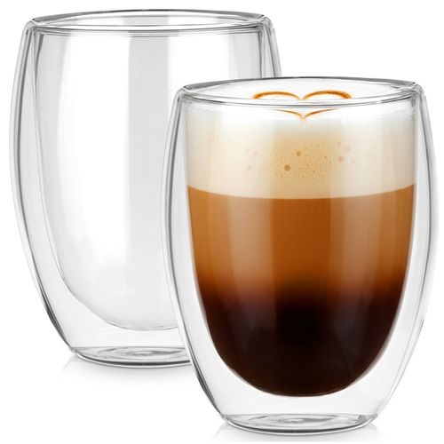 SZKLANKI TERMICZNE 2szt. 370ml Z PODWÓJNĄ SCIANKĄ DO KAWY HERBATY 139820 na Arena.pl