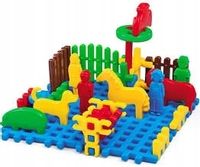 Klocki konstrukcyjne mini farma 01182