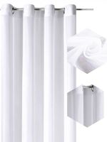 FIRANA WOAL ZASŁONA GOTOWA NA PRZELOTKACH 140X250 ŚNIEŻNOBIAŁA
