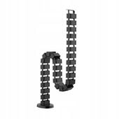 Organizer na kable Prowadnica Maskownica pod biurko 122 Spacetronik czarny
