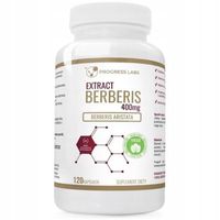 Berberys Extract Korzeń 400mg Berberyna Produkt Vege 120kap. Progress Labs