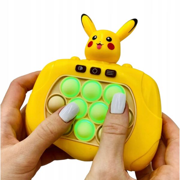 KONSOLA POP IT POKEMON PIKACHU GRA ELEKTRONICZNA ZRĘCZNOŚCIOWA SENSOR zdjęcie 5