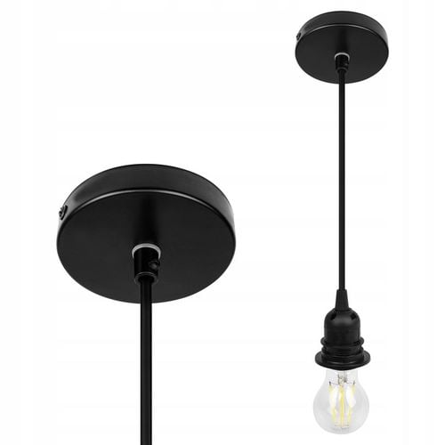 Lampa sufitowa LED wisząca żyrandol E27 oprawa pleciona 38cm boho na Arena.pl