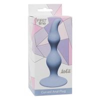 plug curved anal plug blue