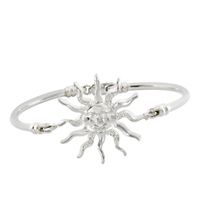 SREBRNA BRANSOLETKA SŁOŃCE Z CYRKONIAMI PRÓBA SREBRA 925