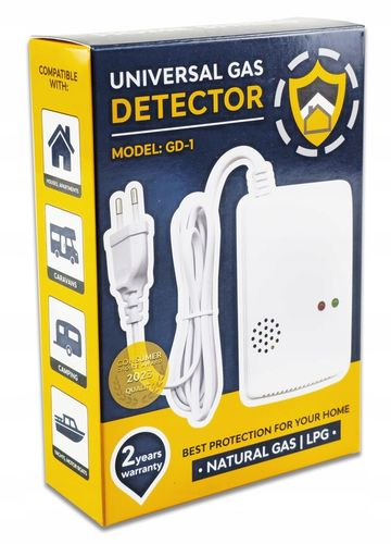 CZUJNIK GAZU ZIEMNEGO I LPG DETEKTOR 230V ALARM SENSOR GAS na Arena.pl