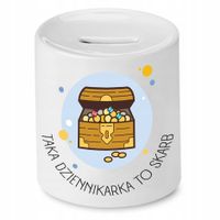 Skarbonka Dla Dziennikarza Taka To Skarb Prezent Z Nadrukiem Ze Zdjęciem