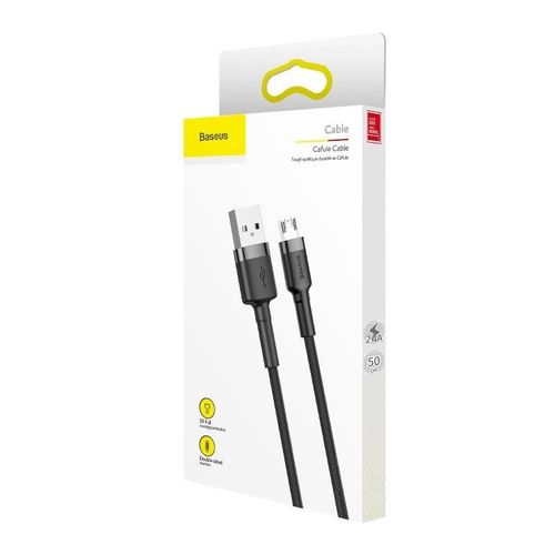 kabel usb do micro usb baseus cafule 2.4a 0.5m (szaro-czarny) na Arena.pl