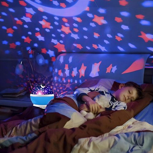 LAMPKA NOCNA PROJEKTOR GWIAZD NIEBA OBROTOWA 2w1 na Arena.pl