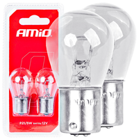 Żarówki halogenowe P21/5W BAY15D 12V 2szt. Amio Wsteczny Postojowe