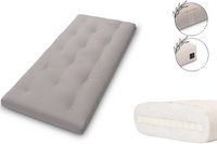 Materac z lateksem 90x200 - Pascall Futon Slim Latex - Szary