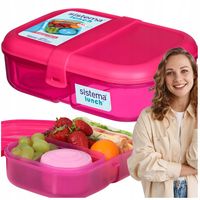 ŚNIADANIÓWKA SISTEMA LUNCHBOX POJEMNIK SOS BOX BENTO 1100ML Z PRZEGRÓDKAMI