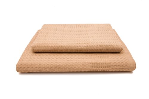 Zestaw dwa ręczniki wafel /gofer w 10 kolorach glicynia na Arena.pl