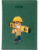 KALENDARZ A4 2026 DZIENNY terminarz FIRMOWY z nadrukiem UV DLA BUDOWLAŃCA