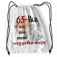 Plecak Urodziny 65 65Te Sportowy Szkolny Worek Z Nadrukiem Ze Zdjęciem