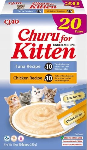 INABA CHURU KITTEN Tuńczyk i Kurczak dla Kociąt 20x14g na Arena.pl