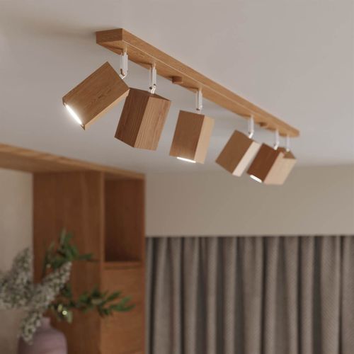 4-punktowa lampa sufitowa SL.1038 drewniana do garderoby na Arena.pl